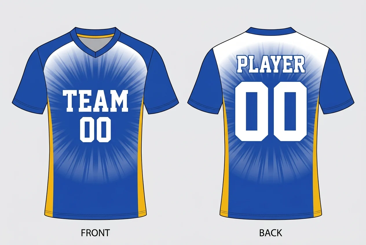 Halo Soccer Jersey, front and back