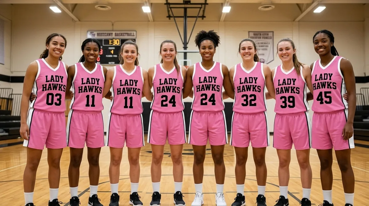 A team in custom Imperial Point uniforms
