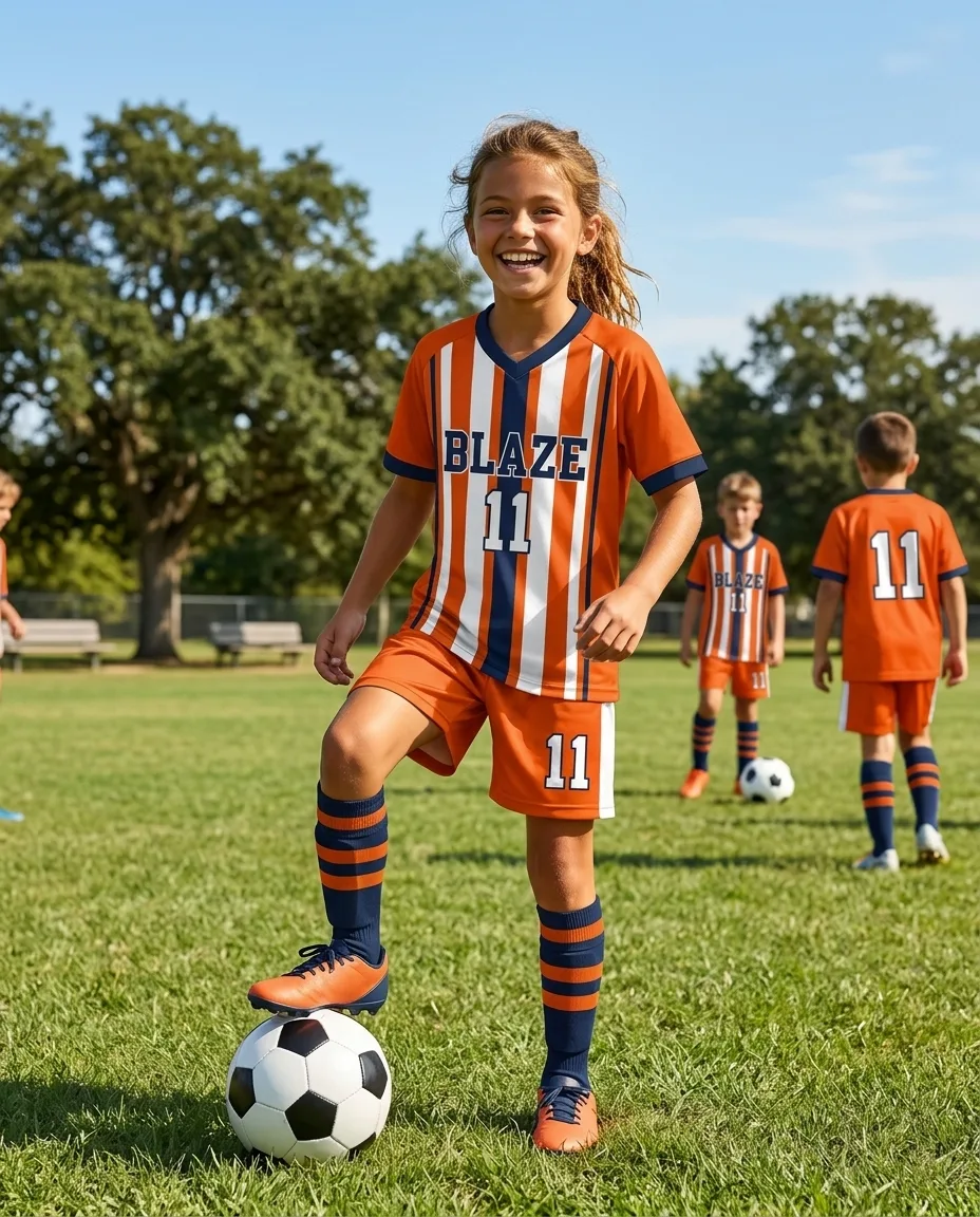 A team in custom Imperial Point uniforms
